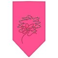Unconditional Love Wreath Rhinestone Bandana Bright Pink Large UN788112